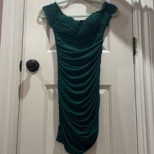 Women’s green dress